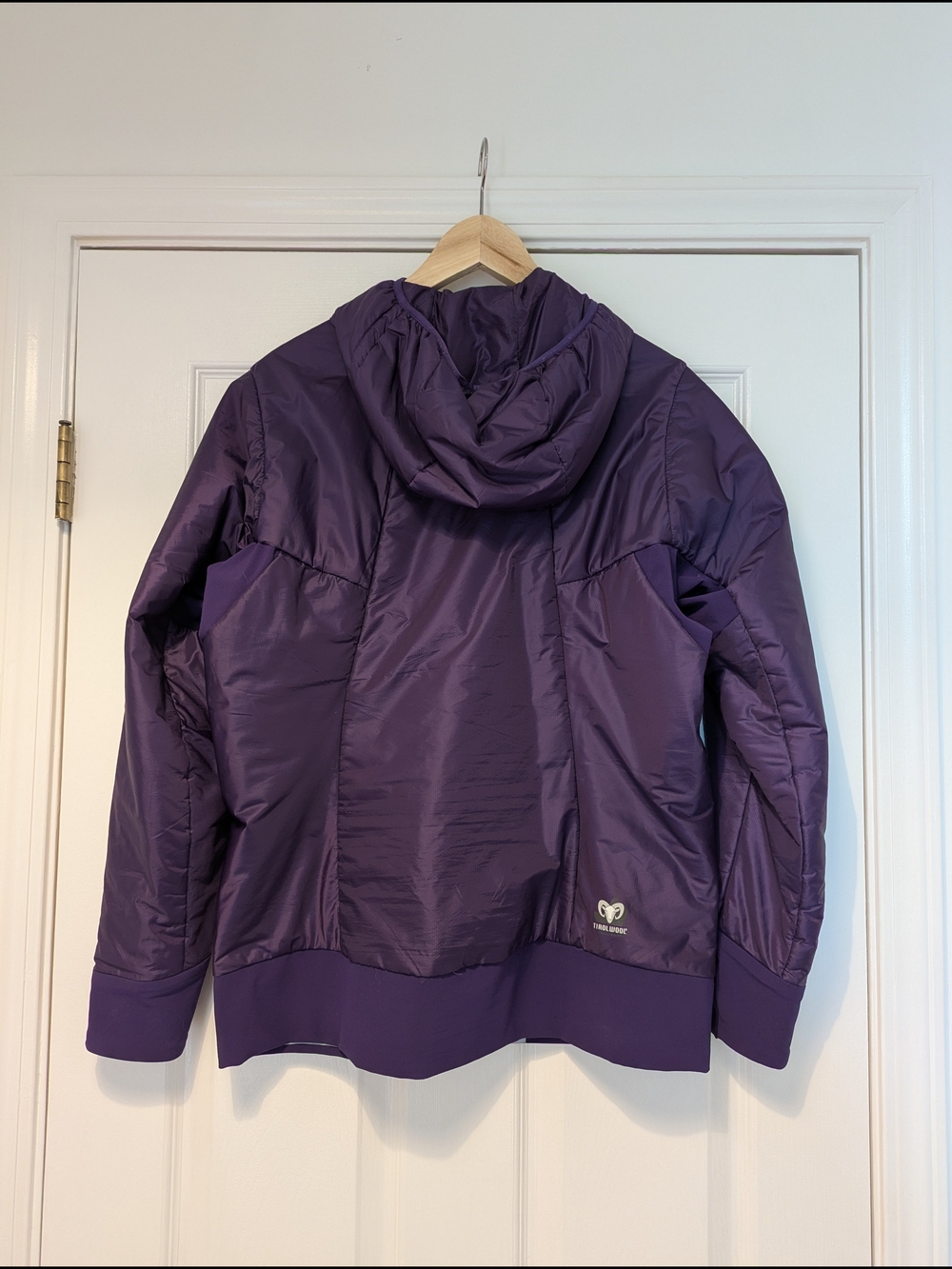 Women's Purple TirolWool Insulated Hoodie - Picture 2 of 7